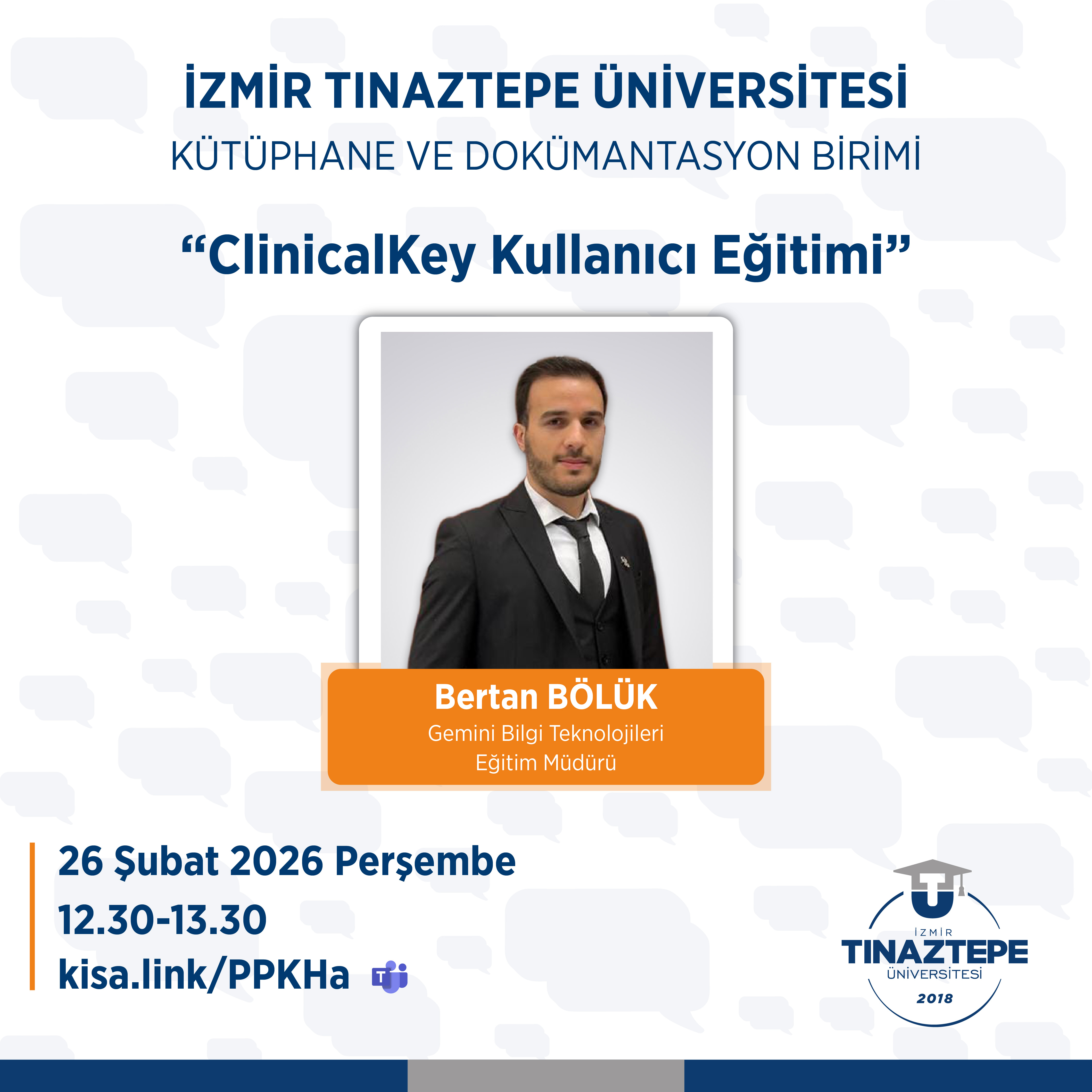 >ClinicalKey Kullanıcı Eğitimi